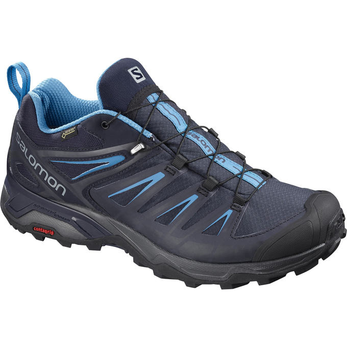 Chaussures De Randonnée Salomon Homme Noir / Bleu - Salomon X ULTRA 3 GTX® - France (4716-SHBTW)